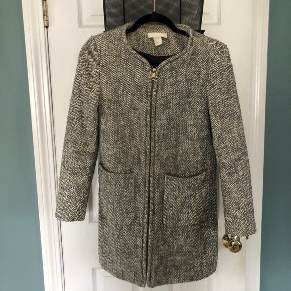 H&M Chevron Coat - Picture 1 of 8